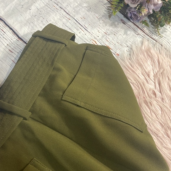 J.Crew Easy tie front straight leg pant 365 crepe moss - Picture 9 of 9